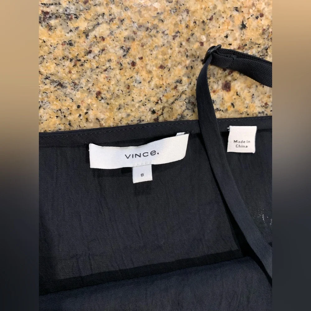 Vince black midi dress Size 8 - Picture 10 of 12